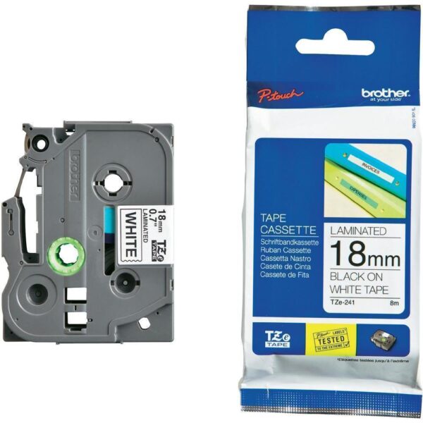 Brother TZe-241 laminated White Tape