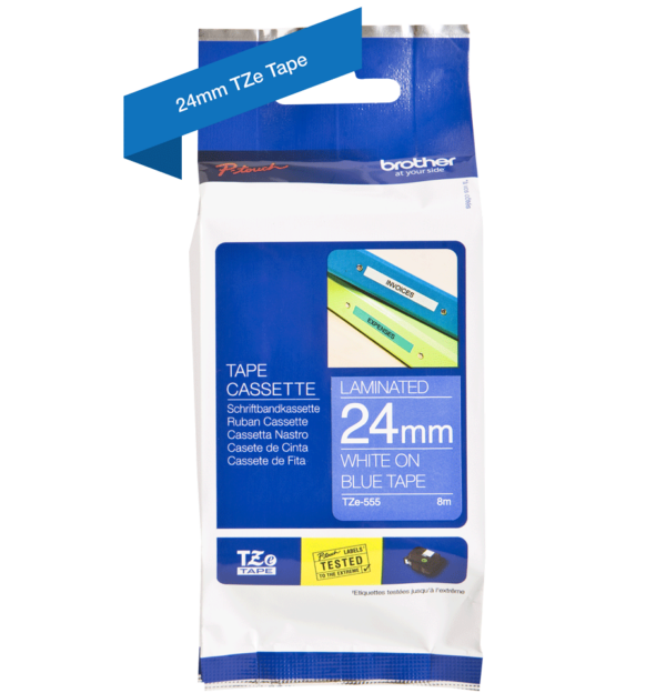 Brother TZe-555 laminated Labeling Tape - Image 2