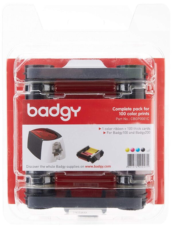 Evolis Badgy CBGR0100C YMCKO Ribbon