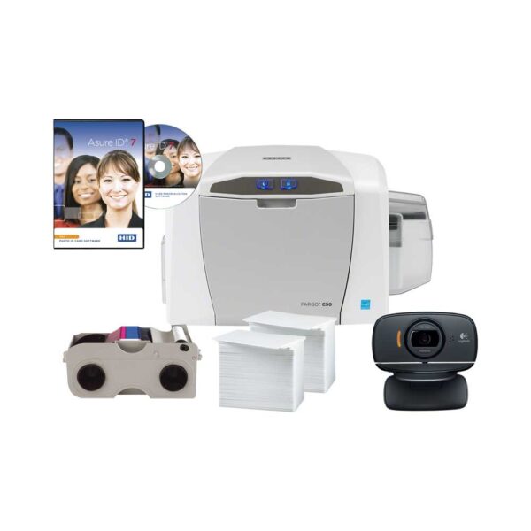 HID FARGO C50 Plastic ID Card Printer - Image 3