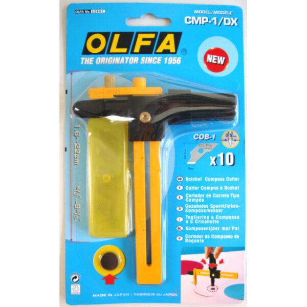 Olfa Utility-Compass Cutter + 5 Blades,Dia1-22c, OL-CMP-1/DX