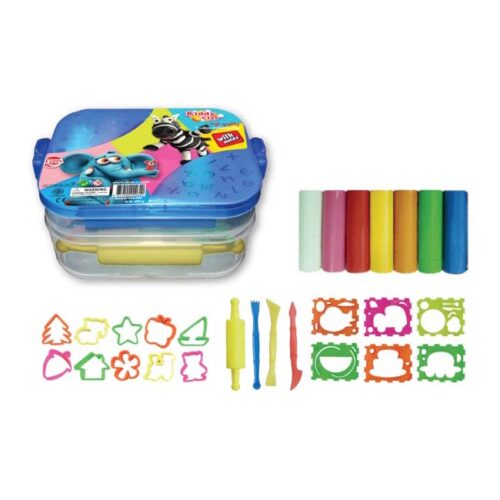 Kiddy Clay Modelling Clay set of 7color + 16 Mould, KC-PX-380-7+16SM