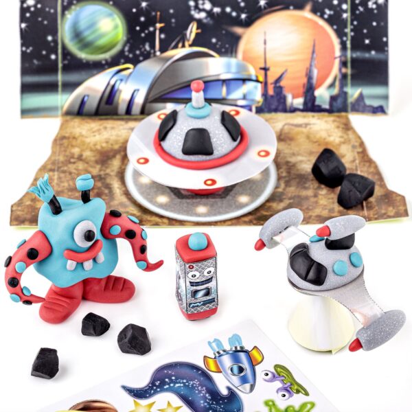 FIMO® kids 8034 Oven-bake modelling clay Form&Play Space 4x42gms - Image 2