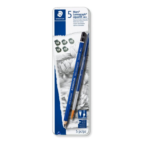 Mars® Lumograph® aquarell 100A Watercolour graphite pencil Set of 6 - Image 2
