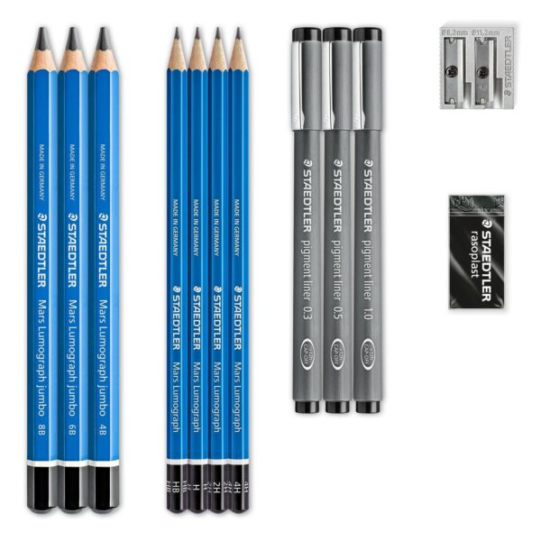 Mars® Lumograph® 100 DesiGreen Journey Mixed Drawing pencil - Set of 12 - Image 2