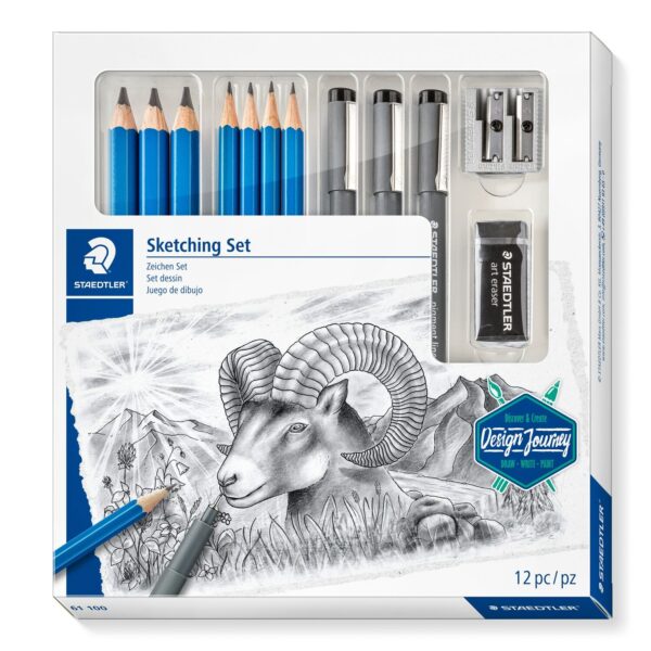 Mars® Lumograph® 100 DesiGreen Journey Mixed Drawing pencil - Set of 12