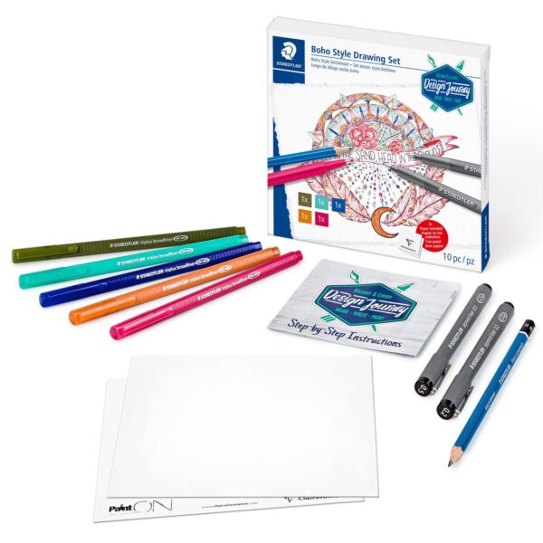 Design Journey Trend Set #3 Boho style drawing set - Set of 10 - Image 3
