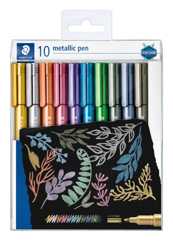 STAEDTLER® 8323 Metallic Marker pen - Set of 10 Colors