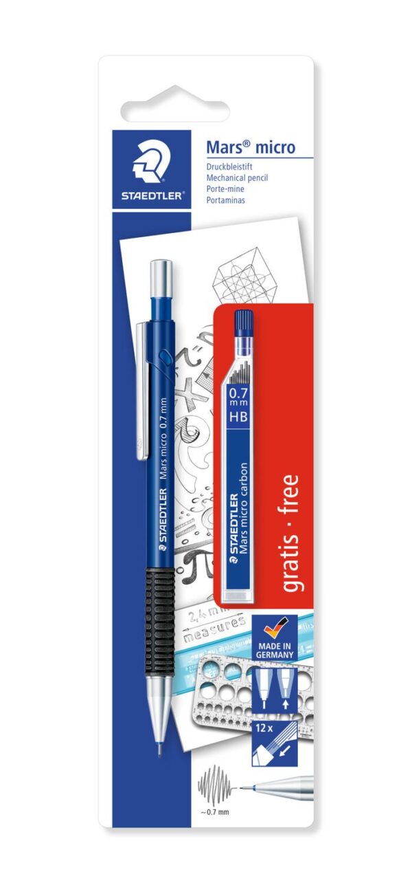 Mars® micro 775 Mechanical Pencil 0.7mm + Free Lead Tube
