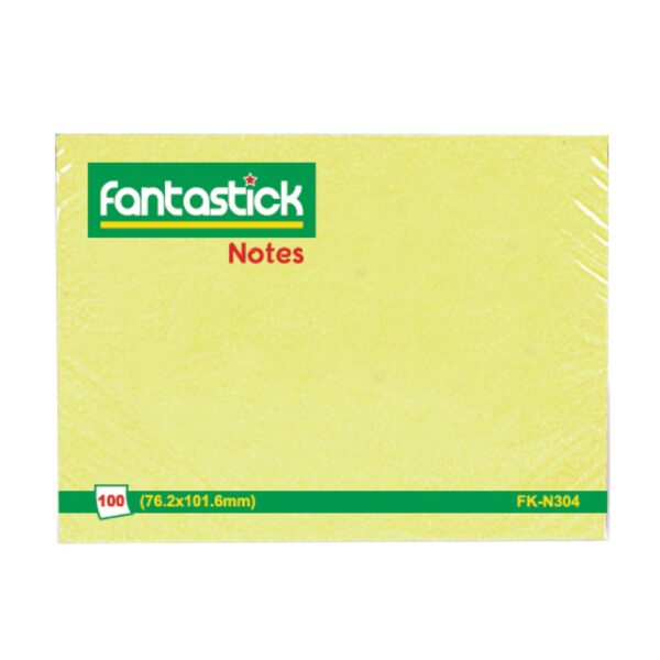 Fantastick Stick Notes 3x4Inch Yellow, FK-N304