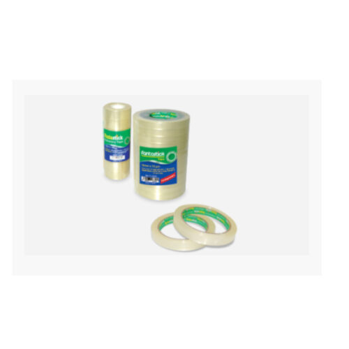Fantastick Clear Tape 18 mm x 36Y, FK-PB-1836X4 - Pack of 4 Pieces