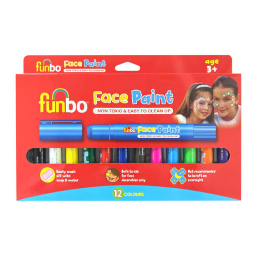 Funbo Face Paint 12 Color Set, FO-FPS-12