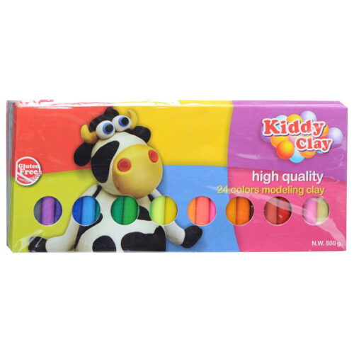 Kiddy Clay Modelling Clay KC-ST-500-24 - Set of 24 Colors