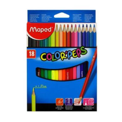 Maped Color Peps Pencils MD-183218 - Set of 18 Colors