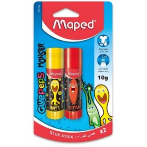 Maped Maped Monster Glue Stick 10gms MD-747177 - Pack of 5 Pieces