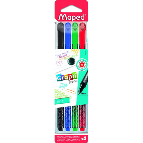 Maped GraphPeps Fineliner Deco MD-749020 - Pack of 4 Colors