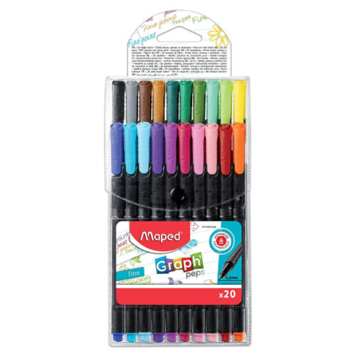 Maped GraphPeps Fineliner Deco MD-749051 - Pack of 20 Colors