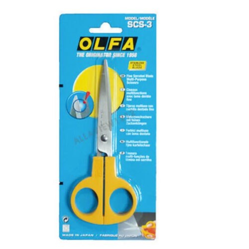 Olfa Utility-Scissor Serrated Multipurpose, OL-SCS-3