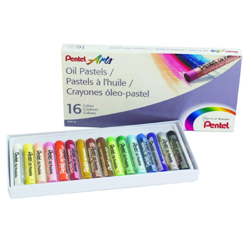 Pentel Oil Pastel Set 16 Color-New Package, PE-PHN-16AM