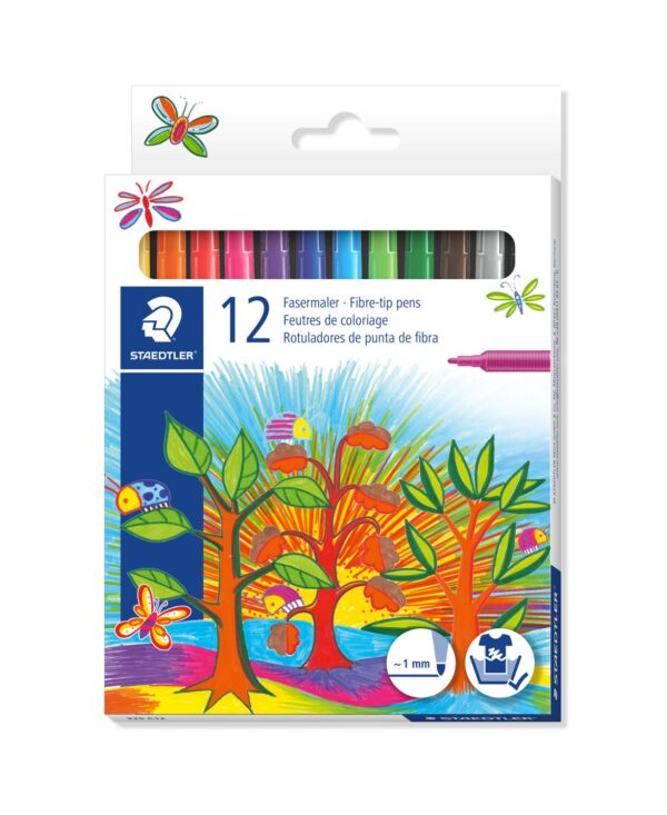 STAEDTLER® 325 Fiber tip Pen Set of 12colors