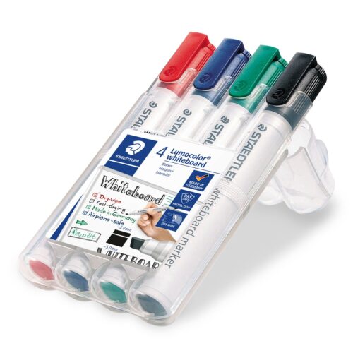 STAEDTLER® Lumocolor® Whiteboard Marker 351 B Chisel Tip 2-5mm - Set of 4 Colors