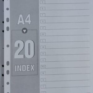 FLAMINGO PP Dividers A-Z Grey - 1 Set