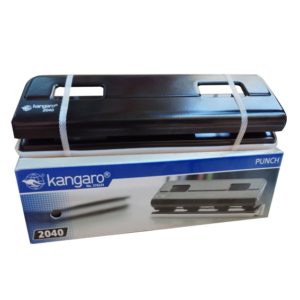KANGARO Paper Punch 4 Hole (16 Sheets), Black