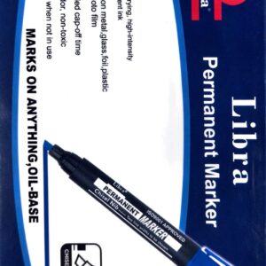 LIBRA Permanent Marker Chisel Tip Blue