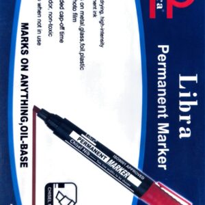 LIBRA Permanent Marker Chisel Tip Red