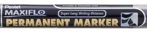 PENTEL Maxiflo Permanent Chisel Black, PE-NLF60-01A
