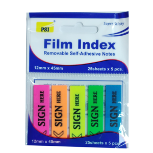 PSI Index Flag Sign Here 12mmx45mm 5colors