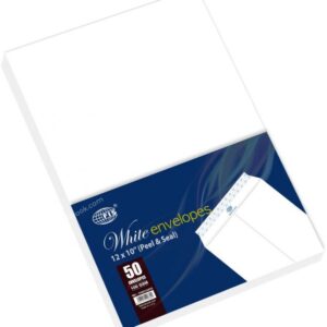 PSI White Envelope A4 12x10", 100gsm Peel& Seal