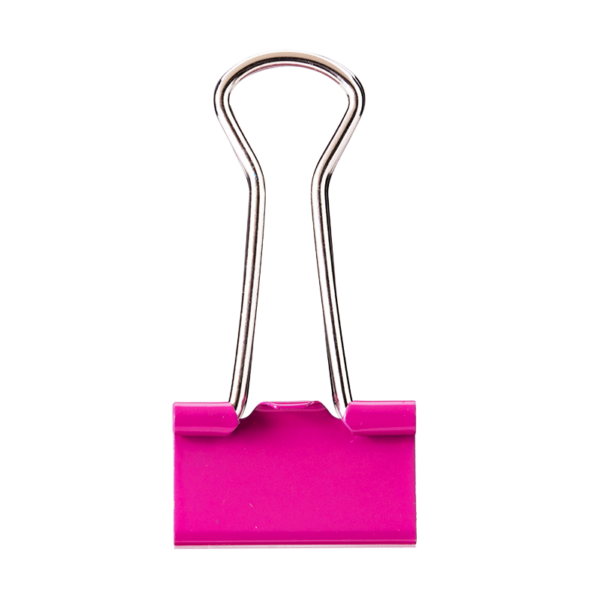 Deli Effortless Binder Clip Colorful binder clip 19mm - Tube of 12 Pcs