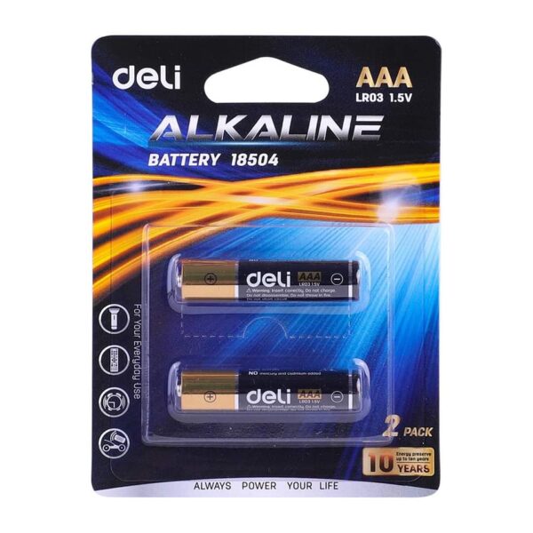 Deli Alkaline Battery AAA LR03 2