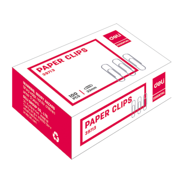 Deli Paper Clips #8, 50mm