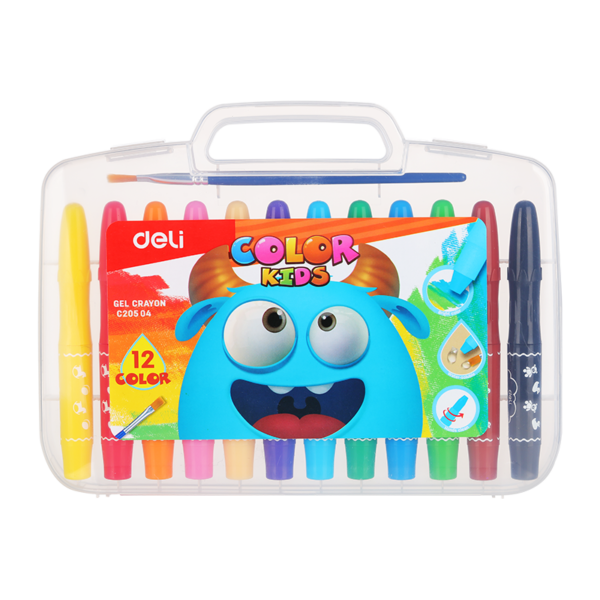 Deli Gel Crayon 12 colors