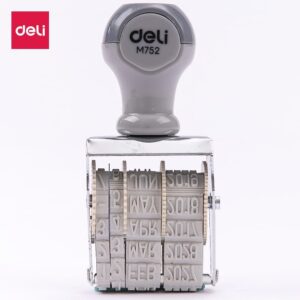Deli Date Stamp Day/Month/Year, 3.5mm height letter