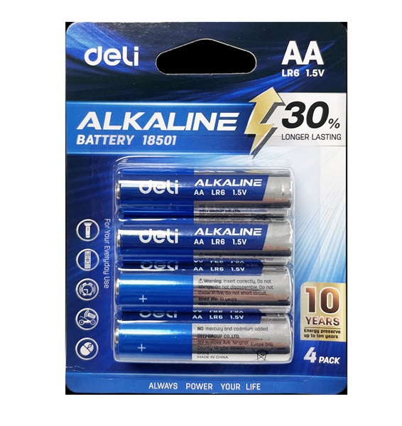 Deli Alkaline Battery AA LR6 4