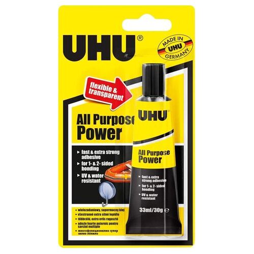 UHU All Purpose Power Adhesive 33ml, Blister (UHH37655)